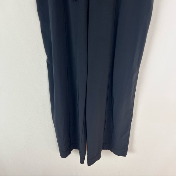 Lululemon Black Noir High Rise Tie Waist Wide Leg Pants Pant, Size 6 - Picture 5 of 10